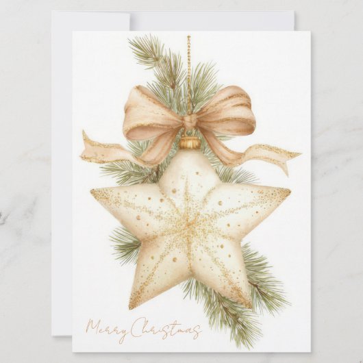 Festive and elegant Christmas Greeting Card カード (正面)