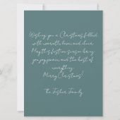 Festive and elegant Christmas Greeting Card カード (裏面)