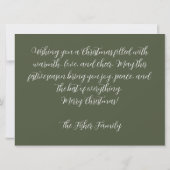 Festive and elegant Christmas Greeting Card カード (裏面)