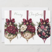 Festive and elegant Christmas Greeting Card カード (正面)