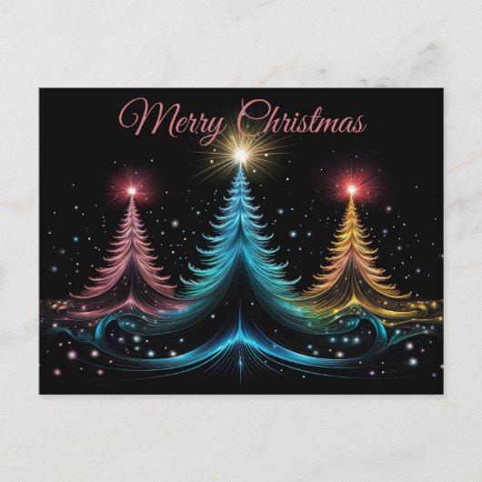 Festive and elegant Christmas Greeting Card ポストカード (正面)