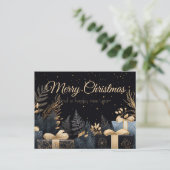 Festive and elegant Christmas Greeting Card ポストカード (スタンド正面)