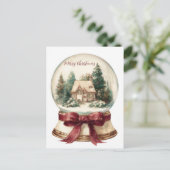 Festive and elegant Christmas Greeting Postcard ポストカード (スタンド正面)