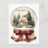 Festive and elegant Christmas Greeting Postcard ポストカード (正面)