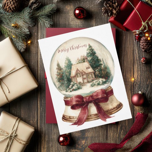 Festive and elegant Christmas Greeting Postcard ポストカード