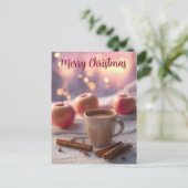 Festive and elegant Christmas Greeting Postcard ポストカード (スタンド正面)