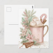 Festive and elegant Pastel Christmas Mug ポストカード (正面/裏面)