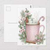 Festive and elegant Pastel Christmas Mug ポストカード (正面/裏面)