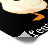 Festive And Mpy Goose Santa Hat Xmas Light Matchin ポスター (角)