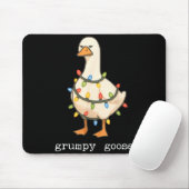 Festive And Mpy Goose Santa Hat Xmas Light Matchin マウスパッド (マウス)