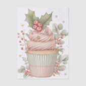 Festive and Vintage Style Christmas Cupcake 薄葉紙 (正面)