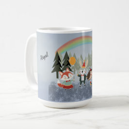 Festive animals コーヒーマグカップ