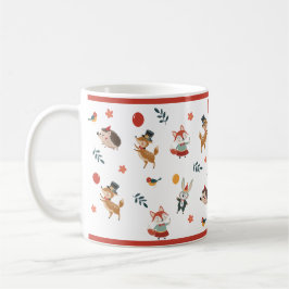 Festive animals コーヒーマグカップ
