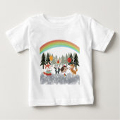 Festive animals ベビーTシャツ (正面)