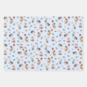 Festive animals ラッピングペーパーシート (正面3)