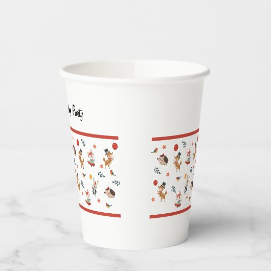 Festive animals 紙コップ (左)