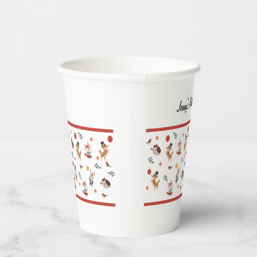 Festive animals 紙コップ (右)