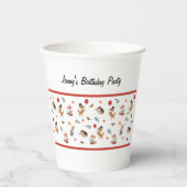 Festive animals 紙コップ (正面)