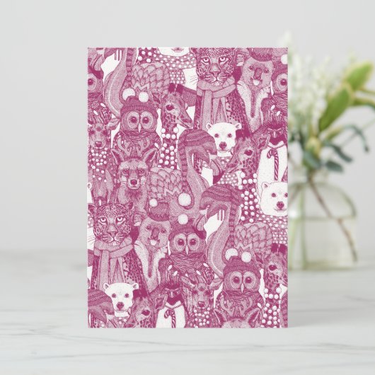 festive animals cherry シーズンカード (スタンド正面)