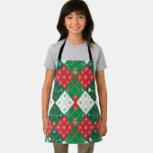 Festive Argyle Cheer Christmas Apron エプロン (インサイチュ)
