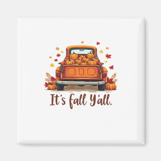 Festive Autumn Harvest Design Celebrating Fall Sea マグネット (正面)