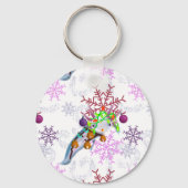 Festive Axlotl キーホルダー (正面)