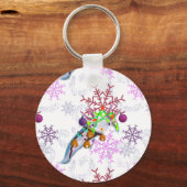 Festive Axlotl キーホルダー (正面)