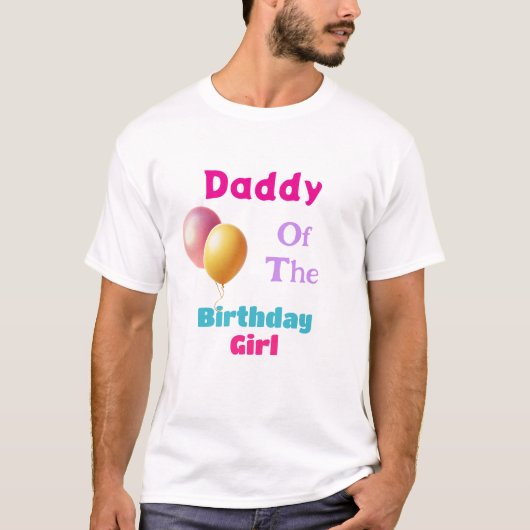 Festive Birthday Dad T-Shirt, Tシャツ (正面)