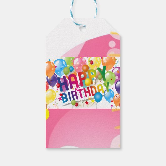 Festive Birthday Gift Tag ギフトタグ