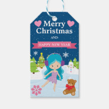 Festive Blue Haired Winter Fairy Christmas