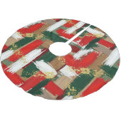 Festive Brush & Speckle ブラッシュドポリエステルツリースカート (アングル)