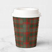 Festive Buffalo Plaid 3 Photos collage Christmas 紙コップ (右)