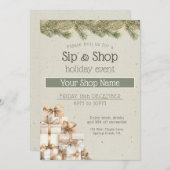 Festive business Holiday Event marketing 招待状 (正面/裏面)