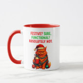 Festive but Over It Mug マグカップ (左)