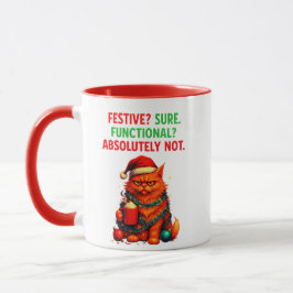 Festive but Over It Mug マグカップ