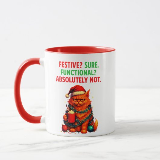 Festive but Over It Mug マグカップ (左)