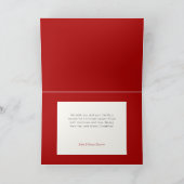 Festive Candy Cane Merry Christmas One Photo シーズンカード (内部)