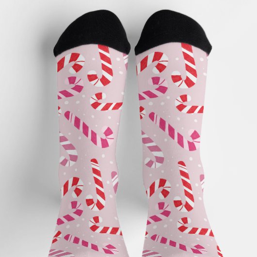 Festive Candy Cane Socks ソックス (上部)