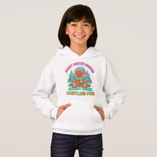 Festive Candyland Christmas Tee – Gingerbread (正面フル)