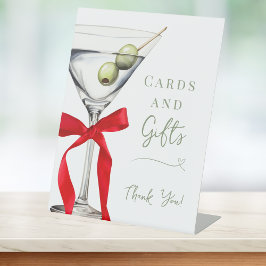 Festive Cards & Gifts Dirty Martini Bridal Shower 台座サイン