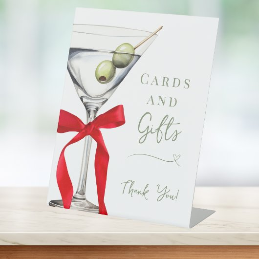 Festive Cards & Gifts Dirty Martini Bridal Shower 台座サイン