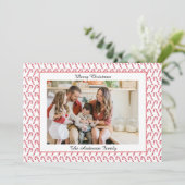 Festive Casual Merry Christmas Photo Card シーズンカード (スタンド正面)