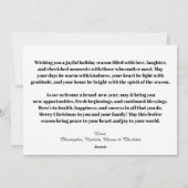 Festive Casual Merry Christmas Photo Card シーズンカード (裏面)