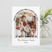 Festive Casual Merry Christmas Photo Card シーズンカード (スタンド正面)