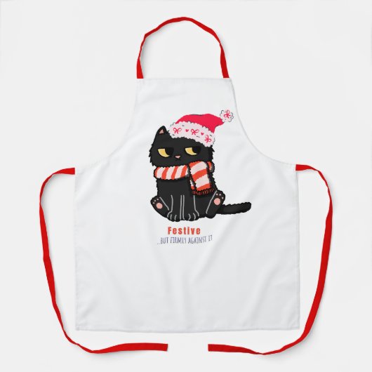 Festive Cat Apron  エプロン (正面)