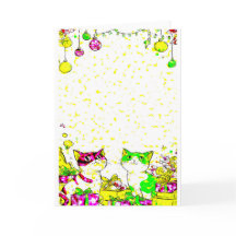 Festive Cats with Gifts 