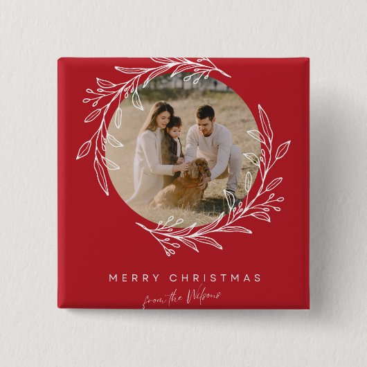 Festive Cheer Pin! ✨ Custom Christmas Button Badge 缶バッジ (正面)