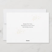 Festive Cheers | Elegant Happy New Year 6 Photo シーズンカード (裏面)