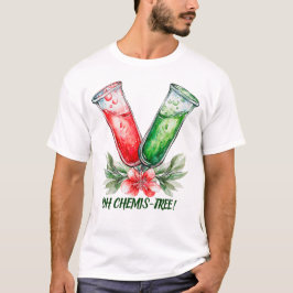 Festive Chemistry Test Tube Pun Art Tシャツ