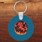 Festive Chinese New Year 2026 Horse Lantern Cultur キーホルダー (正面)